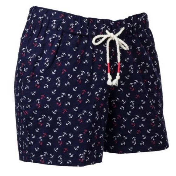 Natural Reflections Pants - Nautical Anchor Summer Shorts